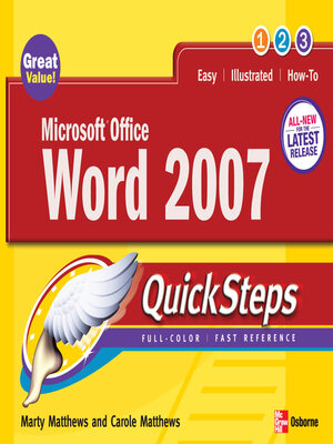 cover image of Microsoft Office Word 2007